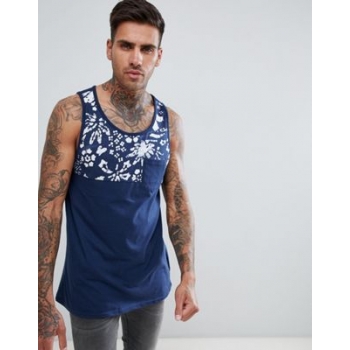 Vans Hilby Vest With Floral Print In Navy V006HQPMU