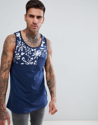 Vans Hilby Vest With Floral Print In Navy V006HQPMU