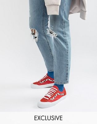 Vans Style 36 trainers in red Exclusive at ASOS