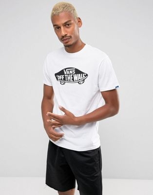 Vans off the wall logo t-shirt in white vjayyb2