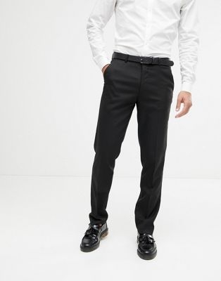 ASOS DESIGN slim suit trousers in black