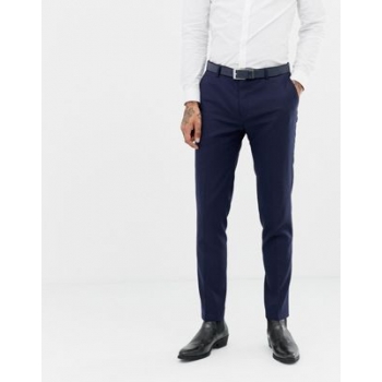 Twisted Tailor super skinny wool mix suit trousers in navy