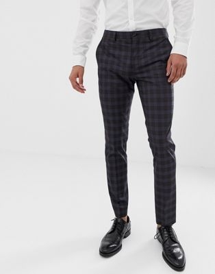 Jack & Jones Premium slim suit trousers in heritage check