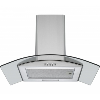 LOGIK L60CHDG17 Chimney Cooker Hood - Stainless Steel & Glass