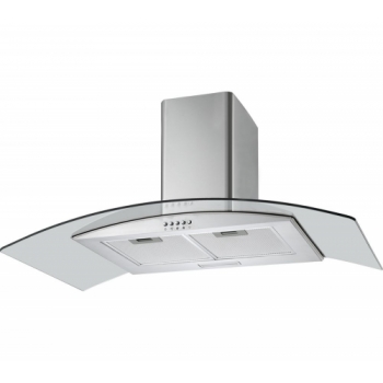 LOGIK L90CHDG17 Chimney Cooker Hood - Stainless Steel & Glass