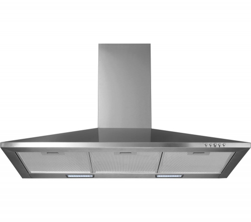 LOGIK L90CHDX17 Chimney Cooker Hood - Stainless Steel