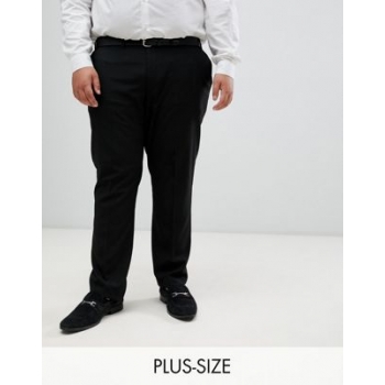 Burton Menswear Big & Tall skinny suit trousers in black