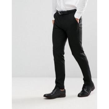 ASOS DESIGN skinny suit trousers in black