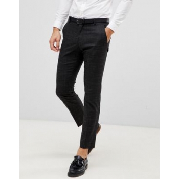 Selected Homme Black Fleck Suit Trouser In Slim Fit