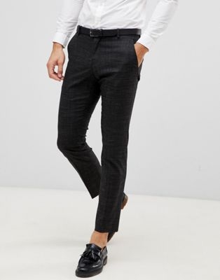 Selected Homme Black Fleck Suit Trouser In Slim Fit