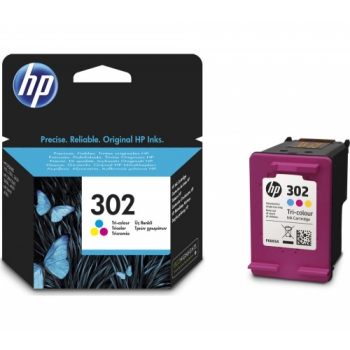 HP 302 Tri-colour Ink Cartridge + 100 x 150 mm Photo Paper - 30 Sheets