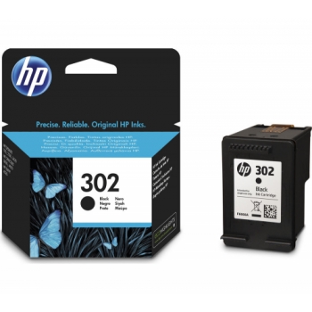 HP 302 Black Ink Cartridge + 100 x 150 mm Photo Paper - 30 Sheets