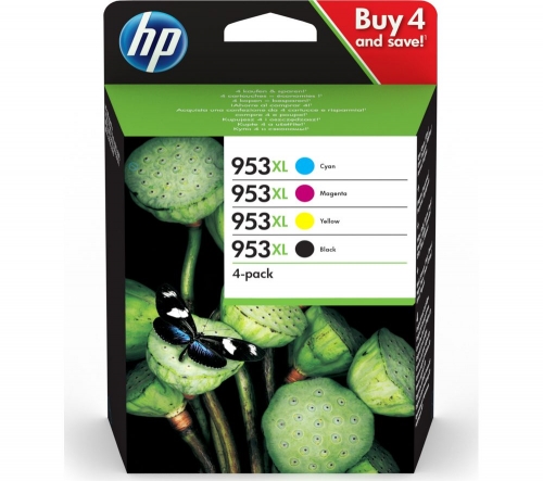 HP 953XL Cyan, Magenta, Yellow & Black Ink Cartridges