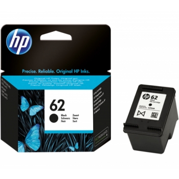 HP 62 Black Ink Cartridge + 100 x 150 mm Photo Paper - 30 Sheets