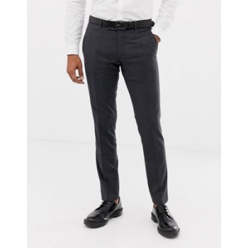 Esprit slim fit commuter suit trousers in grey check