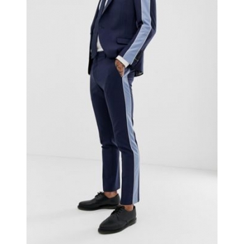 Twisted Tailor super skinny suit trouser with contrast stripe