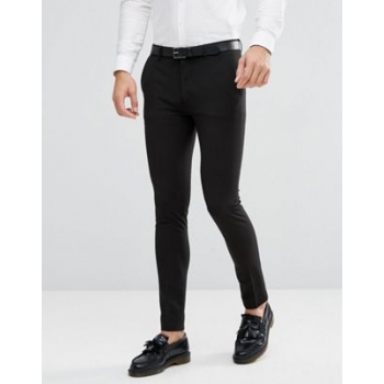 ASOS DESIGN super skinny fit suit trousers in black