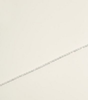 Silver Premium Diamanté Cup Chain Choker