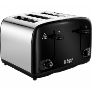 RUSSELL HOBBS Cavendish 24093 4-Slice Toaster - Black + Cavendish 25501 Jug Kettle - Black