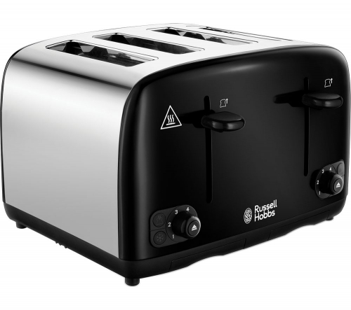 RUSSELL HOBBS Cavendish 24093 4-Slice Toaster - Black + Cavendish 25501 Jug Kettle - Black