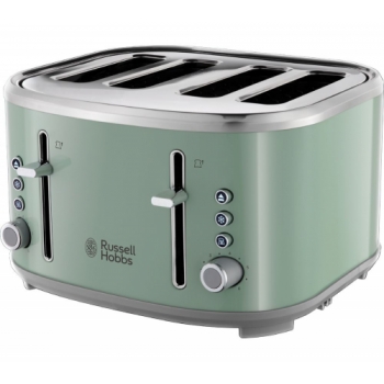 RUSSELL HOBBS Bubble 24414 4-Slice Toaster - Green + Bubble 24404 Kettle - Green