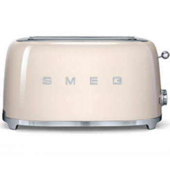 SMEG TSF02CRUK 4-Slice Toaster - Cream + KLF03CRUK Jug Kettle - Cream