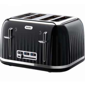 BREVILLE Impressions VTT476 4-Slice Toaster - Black + Impressions VKJ755 Jug Kettle - Black