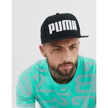 Puma flat brim cap in black