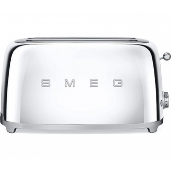 SMEG TSF02SSUK 4-Slice Toaster - Chrome + KLF03SSUK Jug Kettle - Stainless Steel