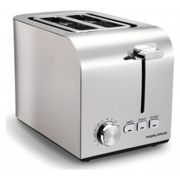 MORPHY RICHARDS Equip 222055 2-Slice Toaster - Brushed Stainless Steel + Equip 102773 Jug Kettle - Stainless Steel