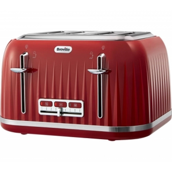 BREVILLE Impressions VTT783 4-Slice Toaster - Venetian Red