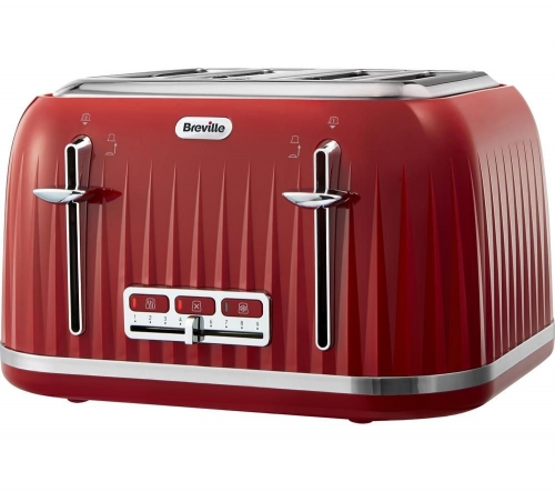 BREVILLE Impressions VTT783 4-Slice Toaster - Venetian Red