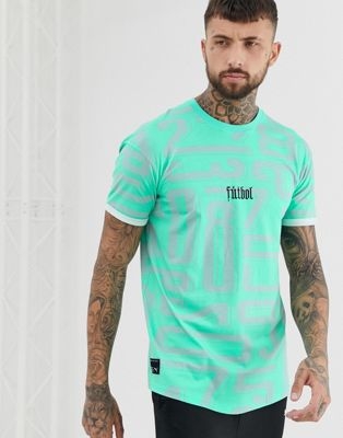 Puma Football Premium Casuals Graphic T-Shirt In Mint