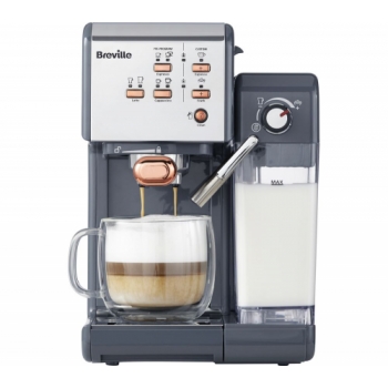 BREVILLE One-Touch VCF109 Coffee Machine - Graphite Grey & Rose Gold