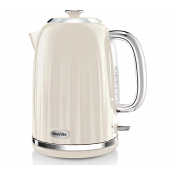 BREVILLE Impressions VKJ956 Jug Kettle – Vanilla Cream + Impressions VTT702 4-Slice Toaster - Vanilla Cream