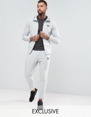 Puma Skinny Fit Tracksuit Set In Grey Exclusive to ASOS