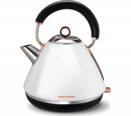 MORPHY RICHARDS Accents 102106 Traditional Kettle - White & Rose Gold