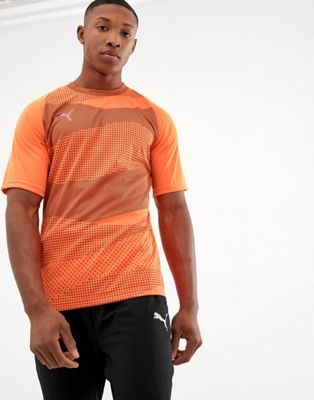 Puma ftblnxt graphic t-shirt in orange