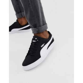 Puma smash trainers in black and white