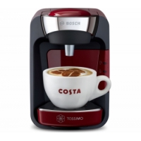 TASSIMO by Bosch SUNY Coffee Machine - Red + Costa Americano T Discs - Pack of 16