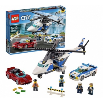 LEGO City Police High Speed Chase Car Helicopter Toy - 60138