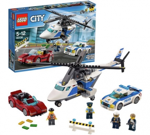 LEGO City Police High Speed Chase Car Helicopter Toy - 60138