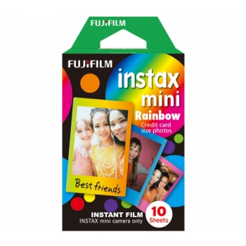 FUJIFILM instax mini Film - 10 Shots, Rainbow