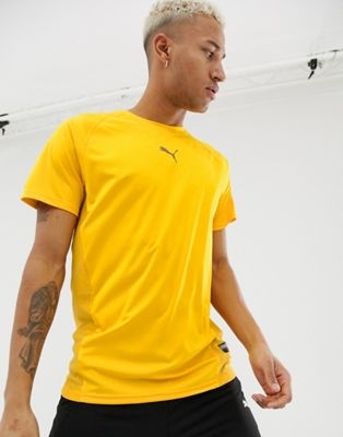 Puma VENT graphic t-shirt in yellow