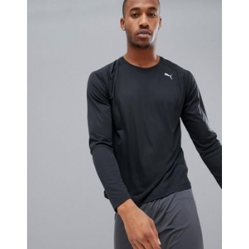 Puma Core Run Long Sleeve Tee in black