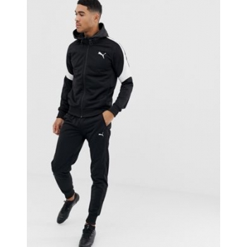 Puma EVOstripe tracksuit in black