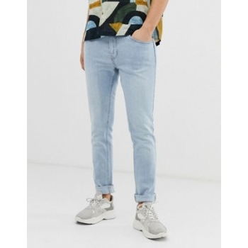 Bershka skinny jeans in light blue