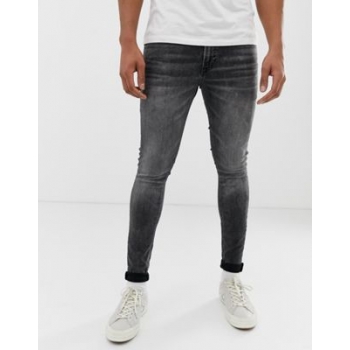 Jack & Jones skinny fit jeans in washed black