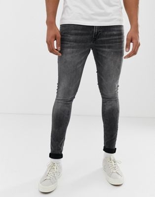 Jack & Jones skinny fit jeans in washed black