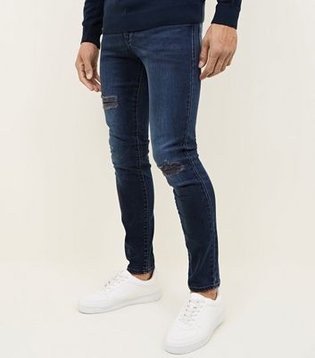 Blue Ripped Skinny Skinny Jeans